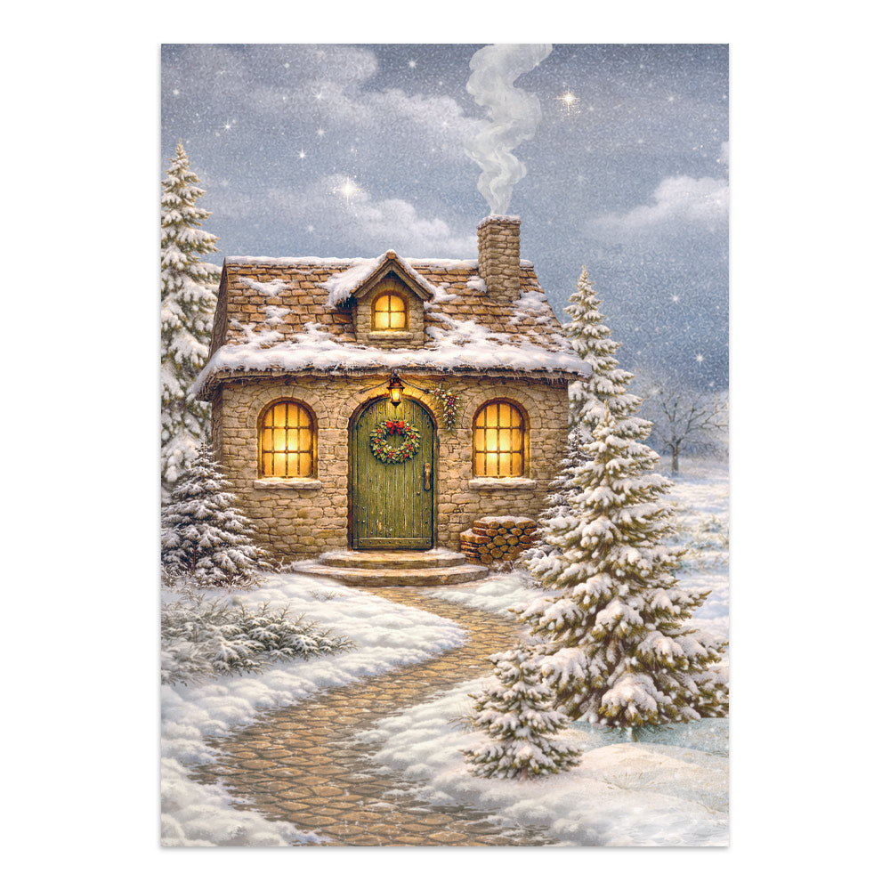 Printed Art Junk Journal: Stickers, Cut-Outs, Backgrounds For Art And Craft - Silent Night