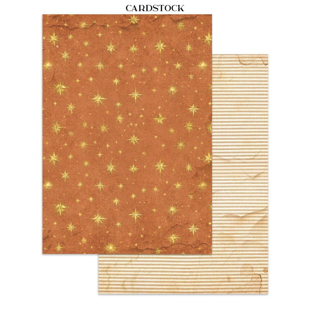 Printed Art Junk Journal: Stickers, Cut-Outs, Backgrounds For Art And Craft - Silent Night