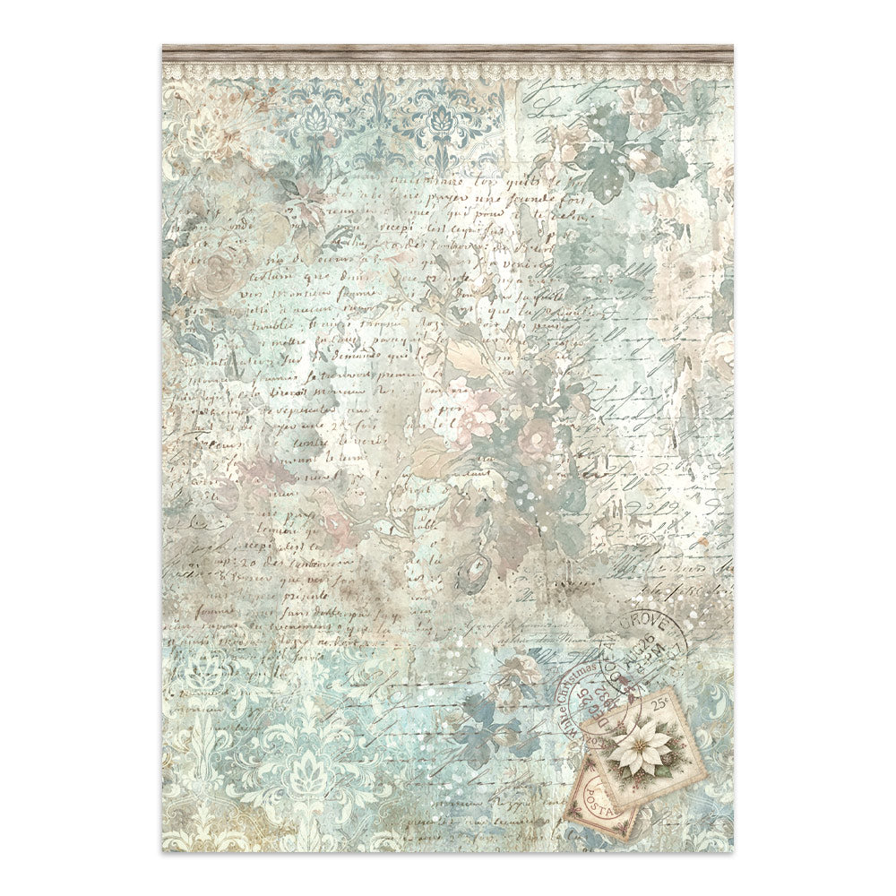 Printed Art Junk Journal: Stickers, Cut-Outs, Backgrounds For Art And Craft - White Christmas