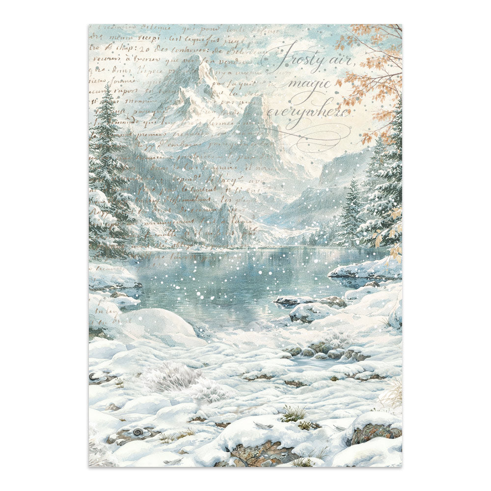 Printed Art Junk Journal: Stickers, Cut-Outs, Backgrounds For Art And Craft - White Christmas