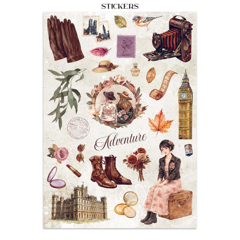 Printed Art Junk Journal: Stickers, Cut-Outs, Backgrounds For Art And Craft - Our Way