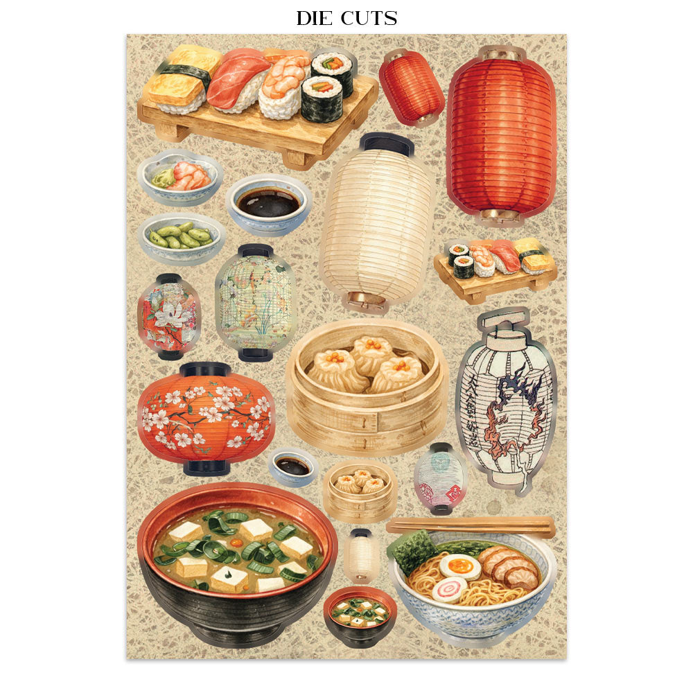 Printed Art Junk Journal Focus Points For Art And Craft A5 - Oriental Garden