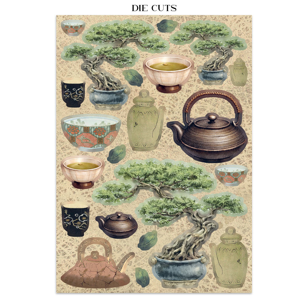 Printed Art Junk Journal Focus Points For Art And Craft A5 - Oriental Garden