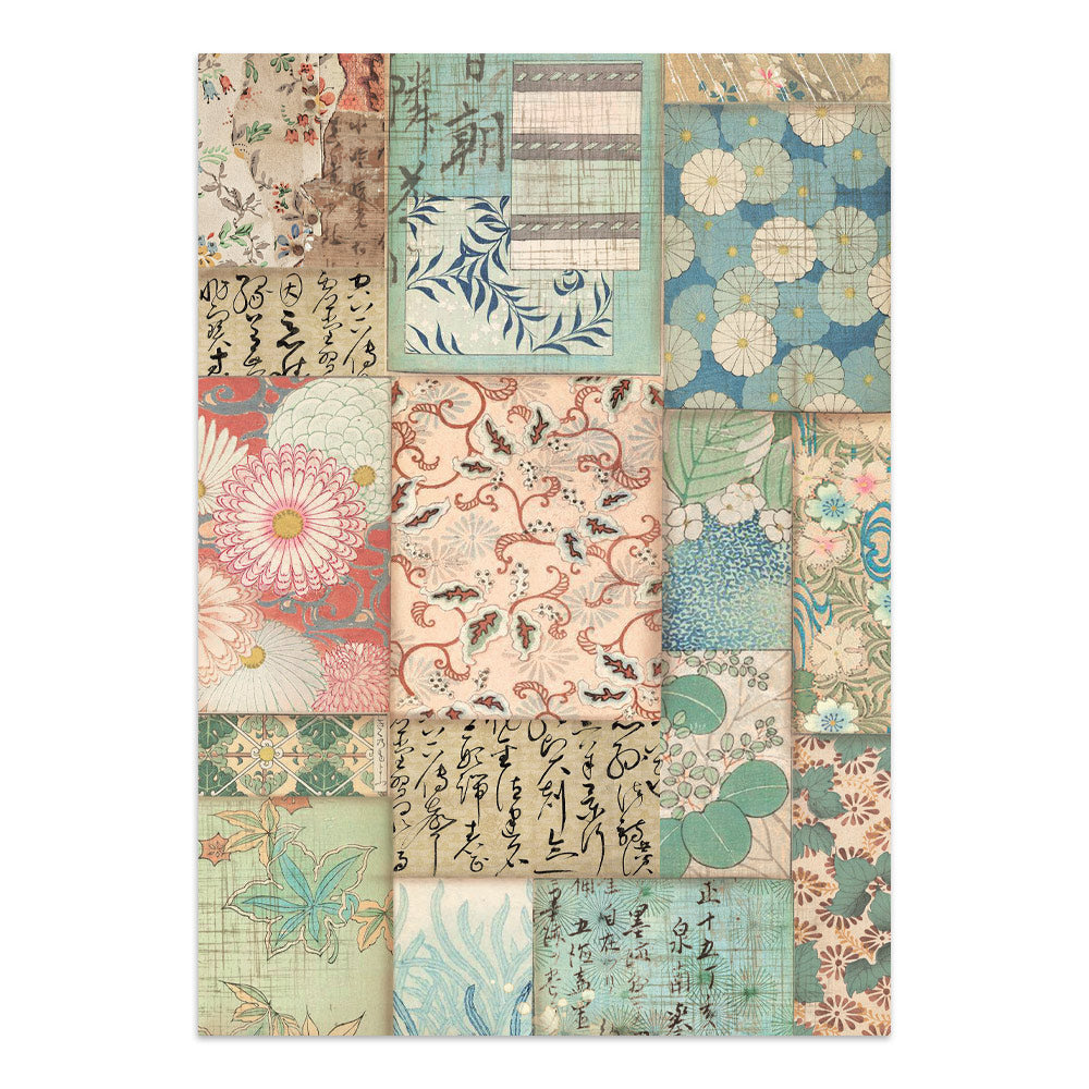 Printed Art Junk Journal Focus Points For Art And Craft A5 - Oriental Garden