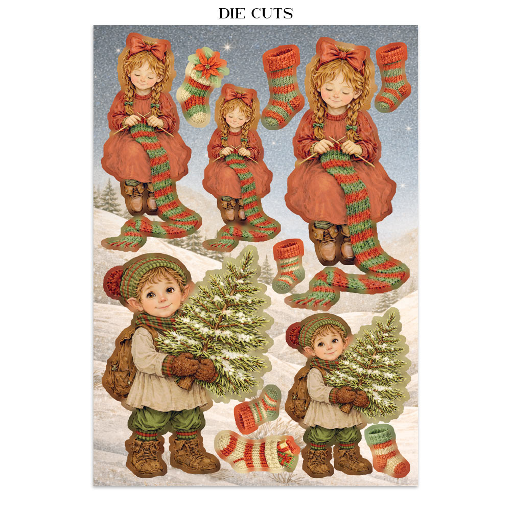 Printed Art Junk Journal Focus Points For Art And Craft A5 - Silent Night
