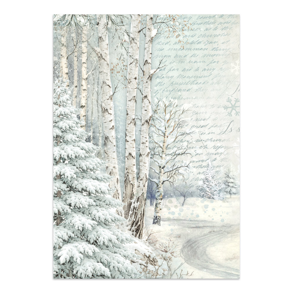 Printed Art Junk Journal Focus Points For Art And Craft A5 - White Christmas