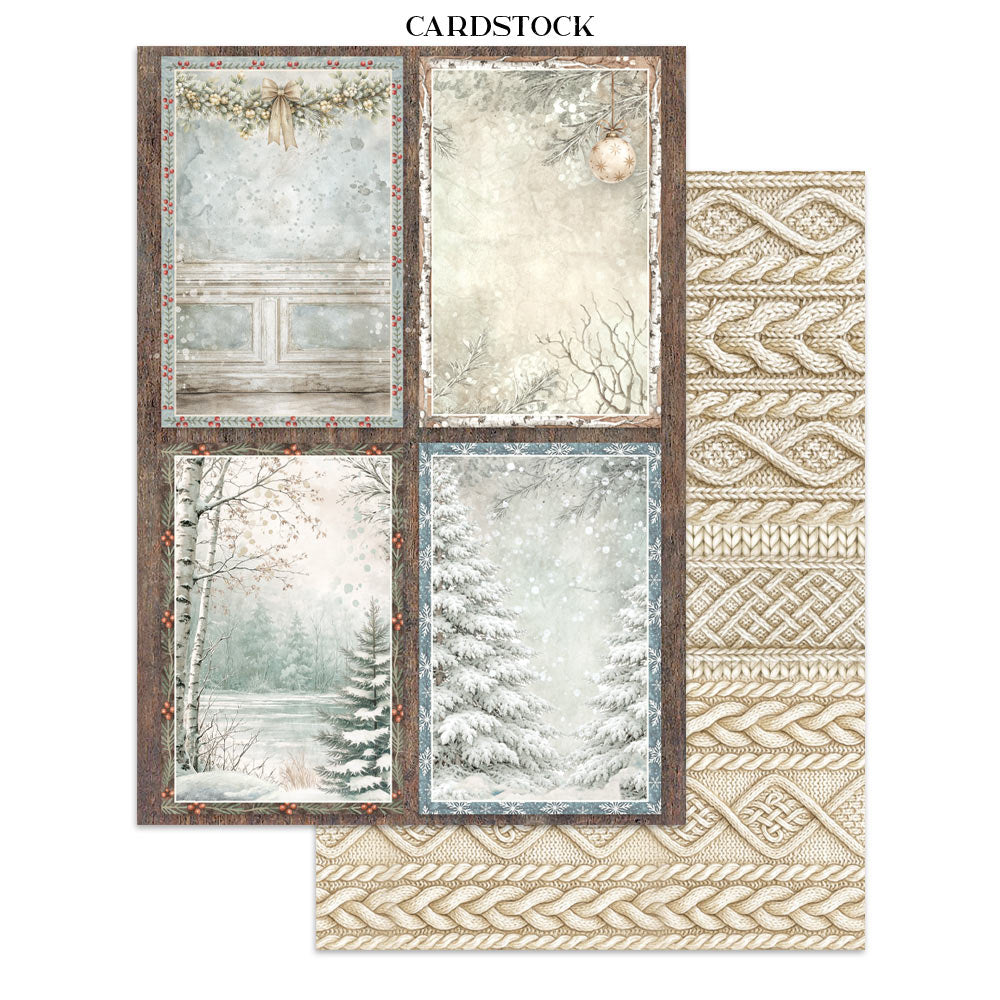 Printed Art Junk Journal Focus Points For Art And Craft A5 - White Christmas