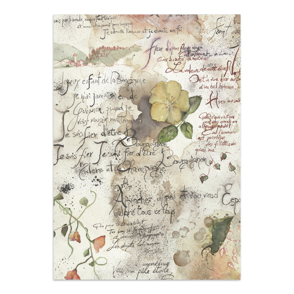 Printed Art Junk Journal Focus Points For Art And Craft A5 - Flowers And Poems