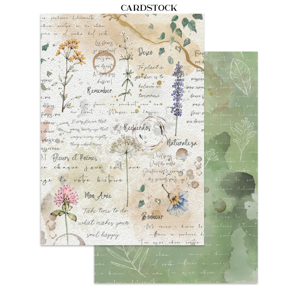 Printed Art Junk Journal Focus Points For Art And Craft A5 - Flowers And Poems