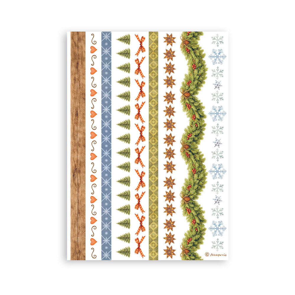 Printed Washi Pad For Art And Craft A5 8 Sheets - Silent Night