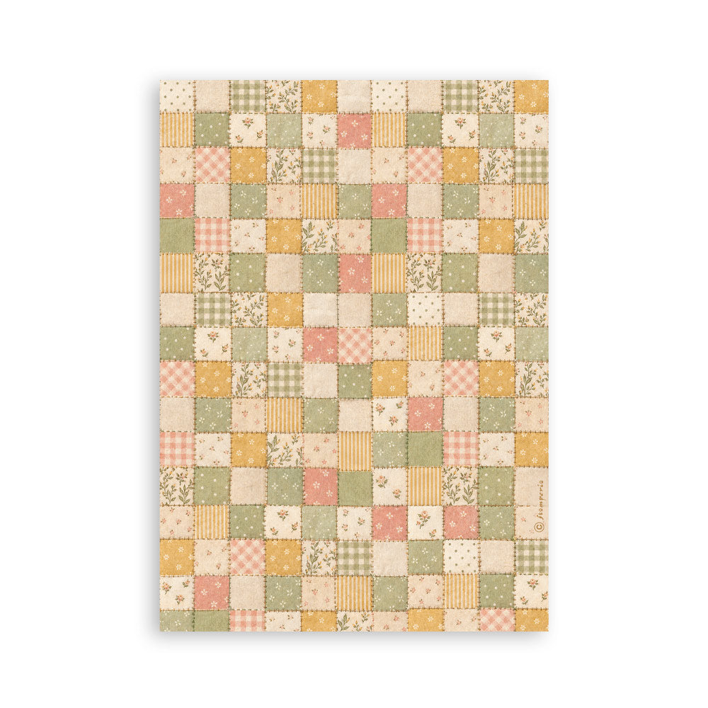 Printed Washi Pad For Art And Craft A5 8 Sheets - Cozy Family