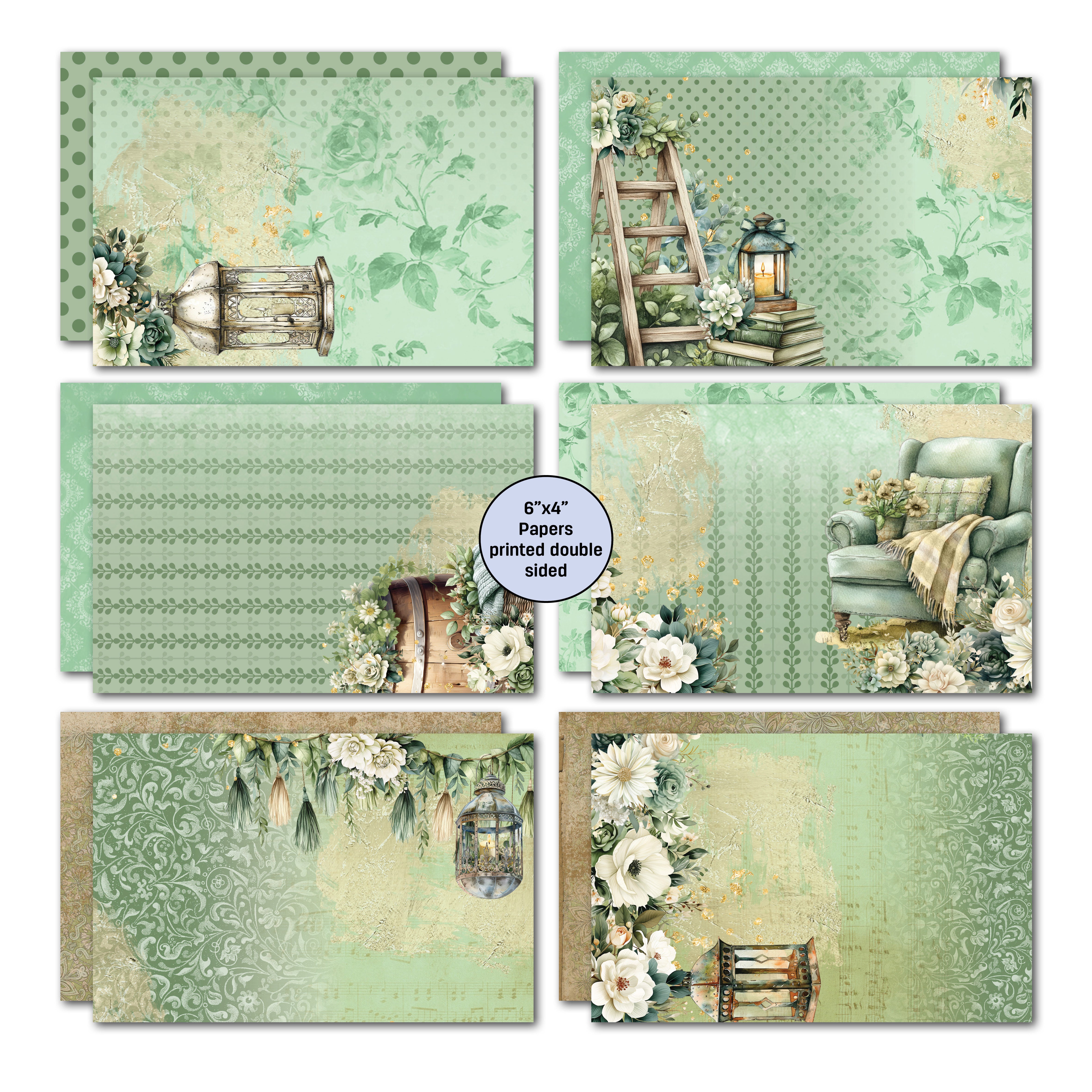 3Quarter Designs Sage Candle 6x4 Card Pack