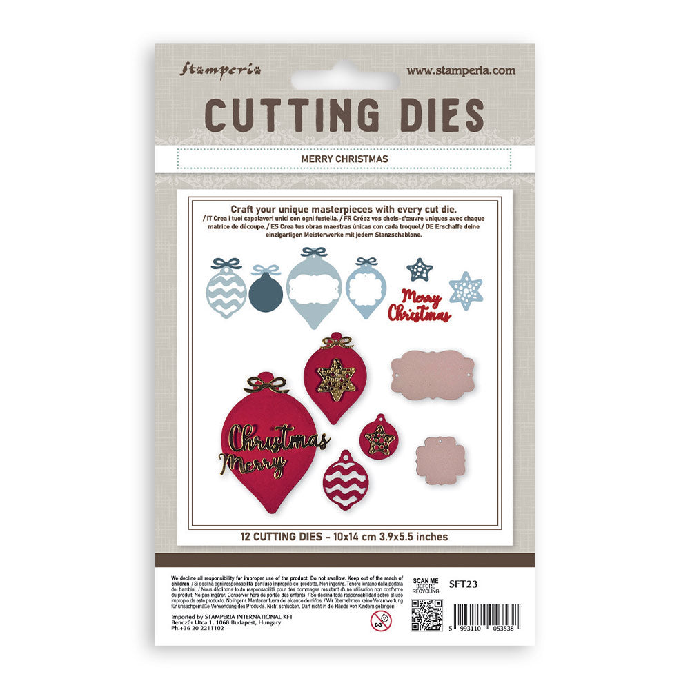 Cutting Dies For Paper Crafting A6 - Merry Christmas