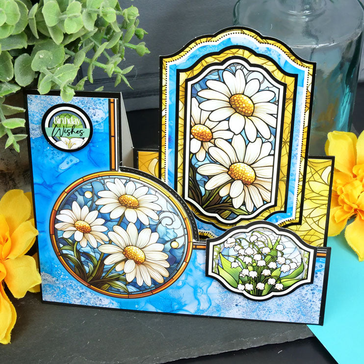 Stained Glass Florals Luxury Topper Collection