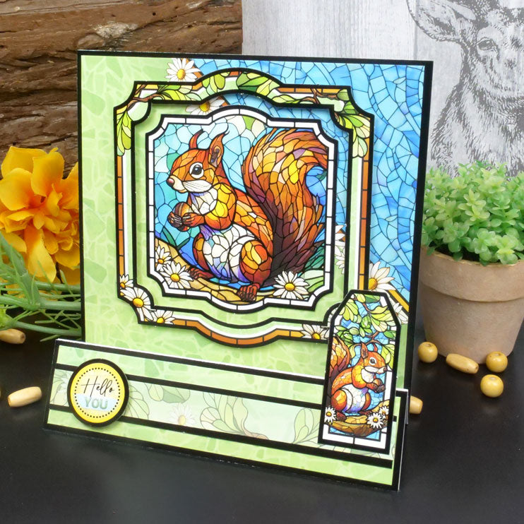 Stained Glass Wonderful Wildlife Luxury Topper Collection