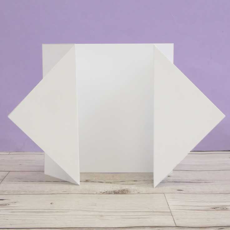 Luxury Shaped Card Blanks & Envelopes - Diamond Gatefold