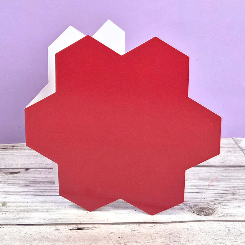 Luxury Shaped Cards - Hexagon Flower