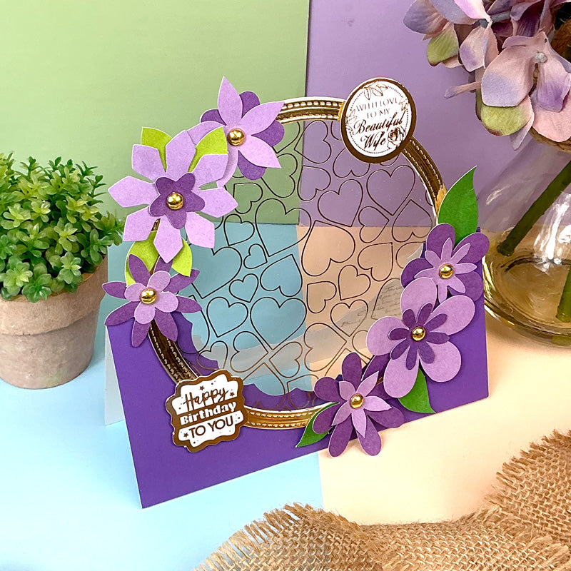 Shaped Aperture Cards - 6" x 6" Coloured Megabuy