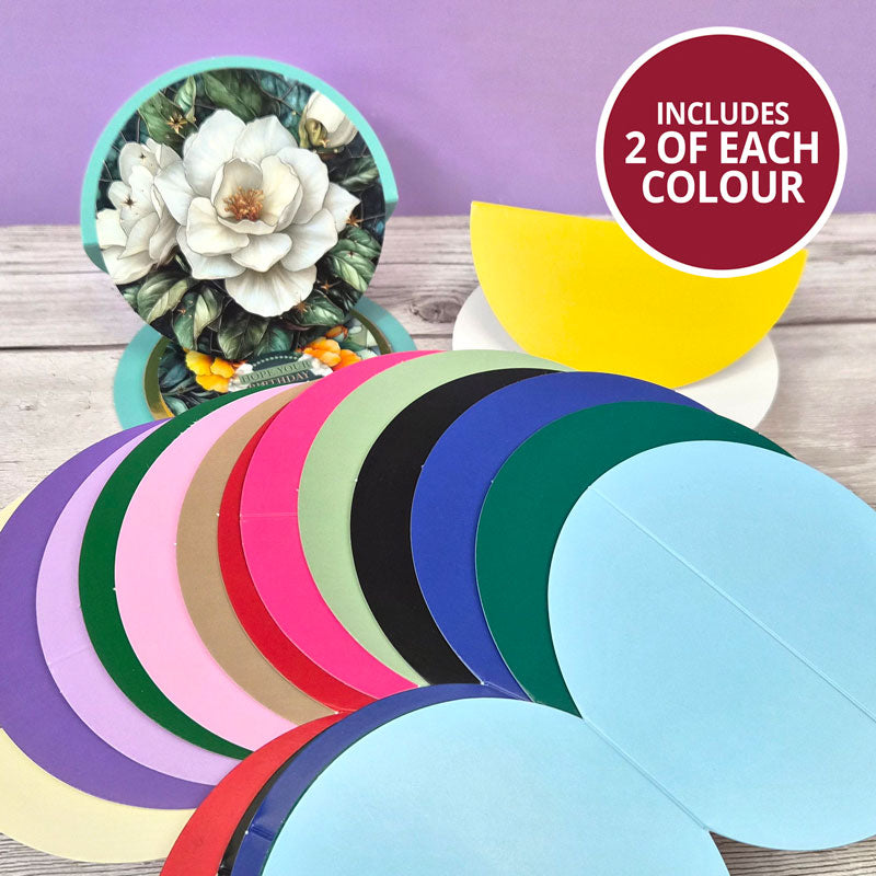 Circle Easel Shaped Card Blanks