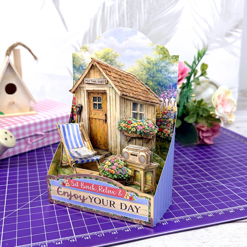 Side-Pop Stepper Card - Enjoy Your Day