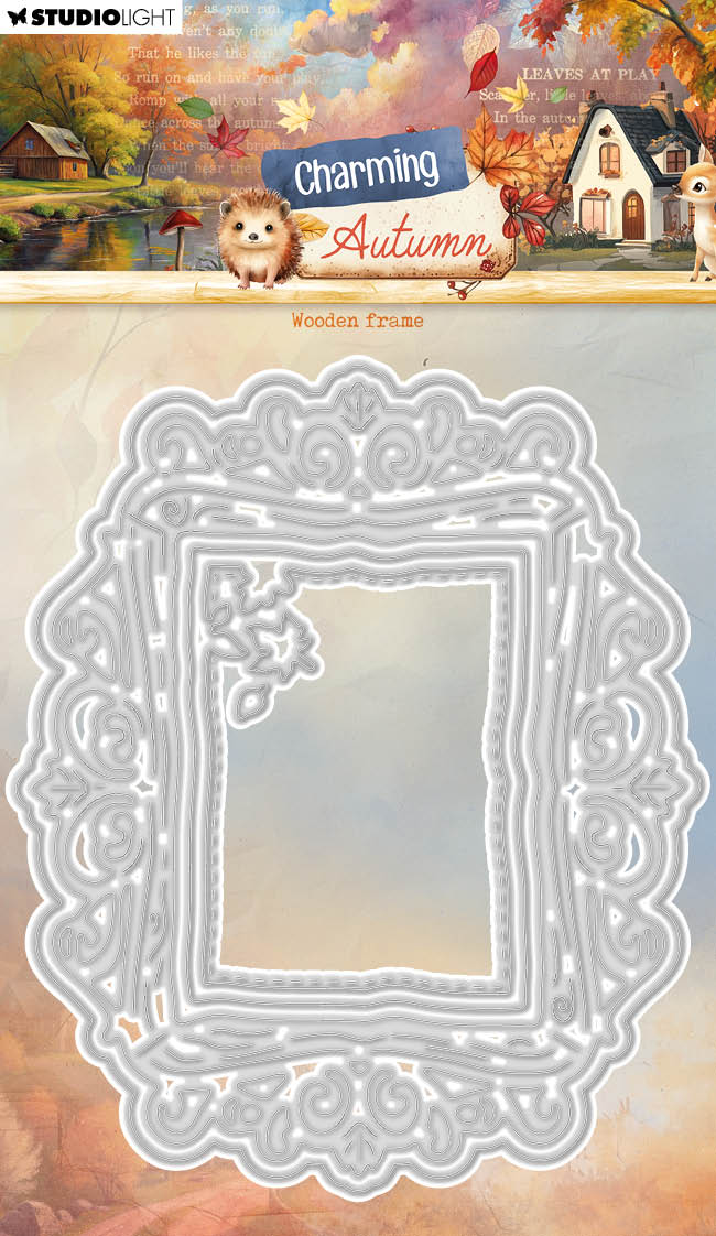 SL Cutting Die Wooden Frame Charming Autumn 4 Pieces
