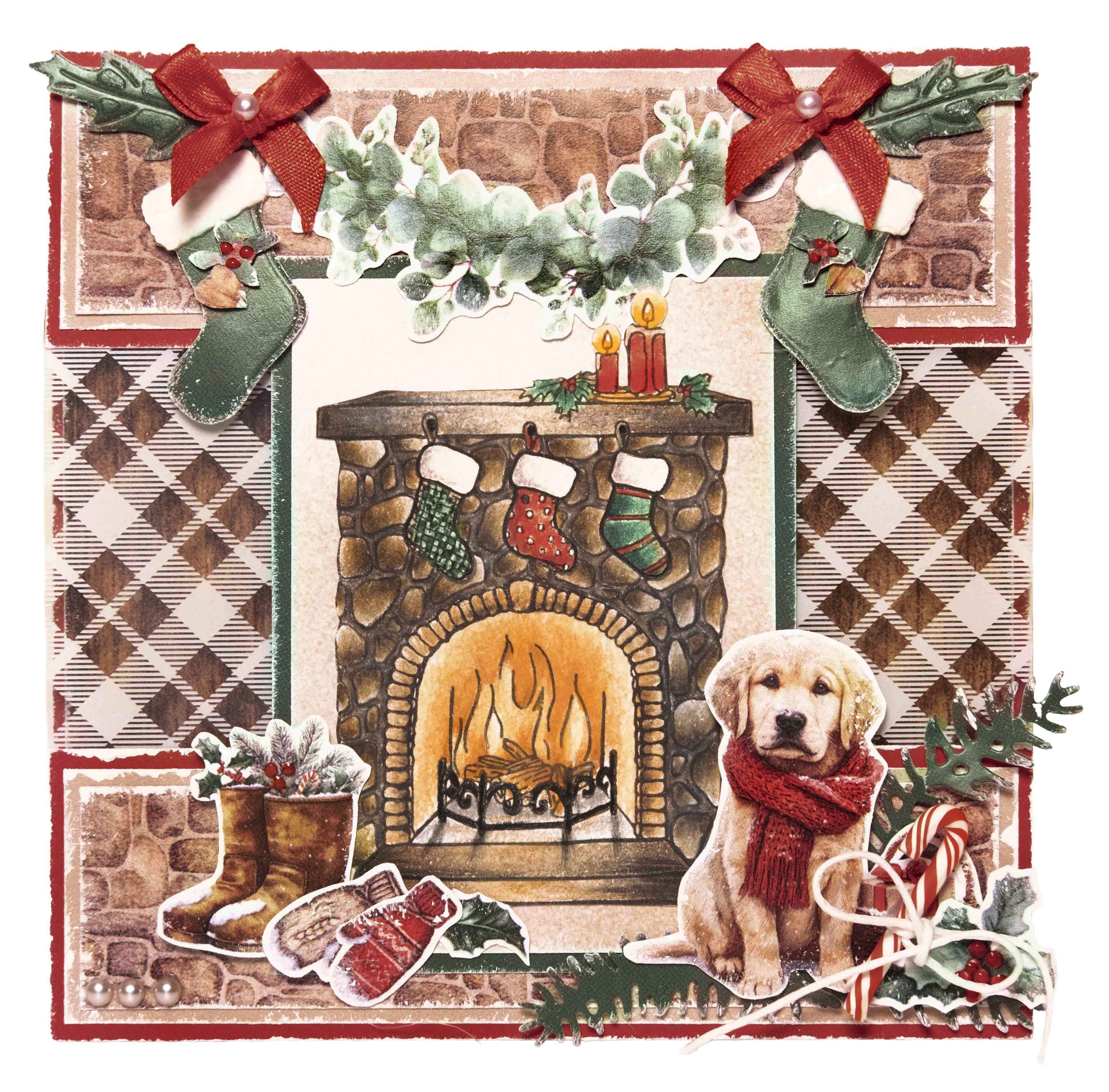 SL Die-Cut Designer Paper Pad DIY Paper Cottage Christmas 28 Sheets