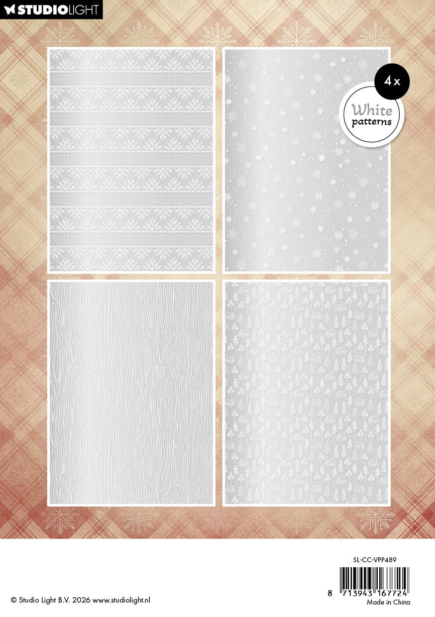SL Vellum Paper Pad Backgrounds Cottage Christmas 16 Sheets