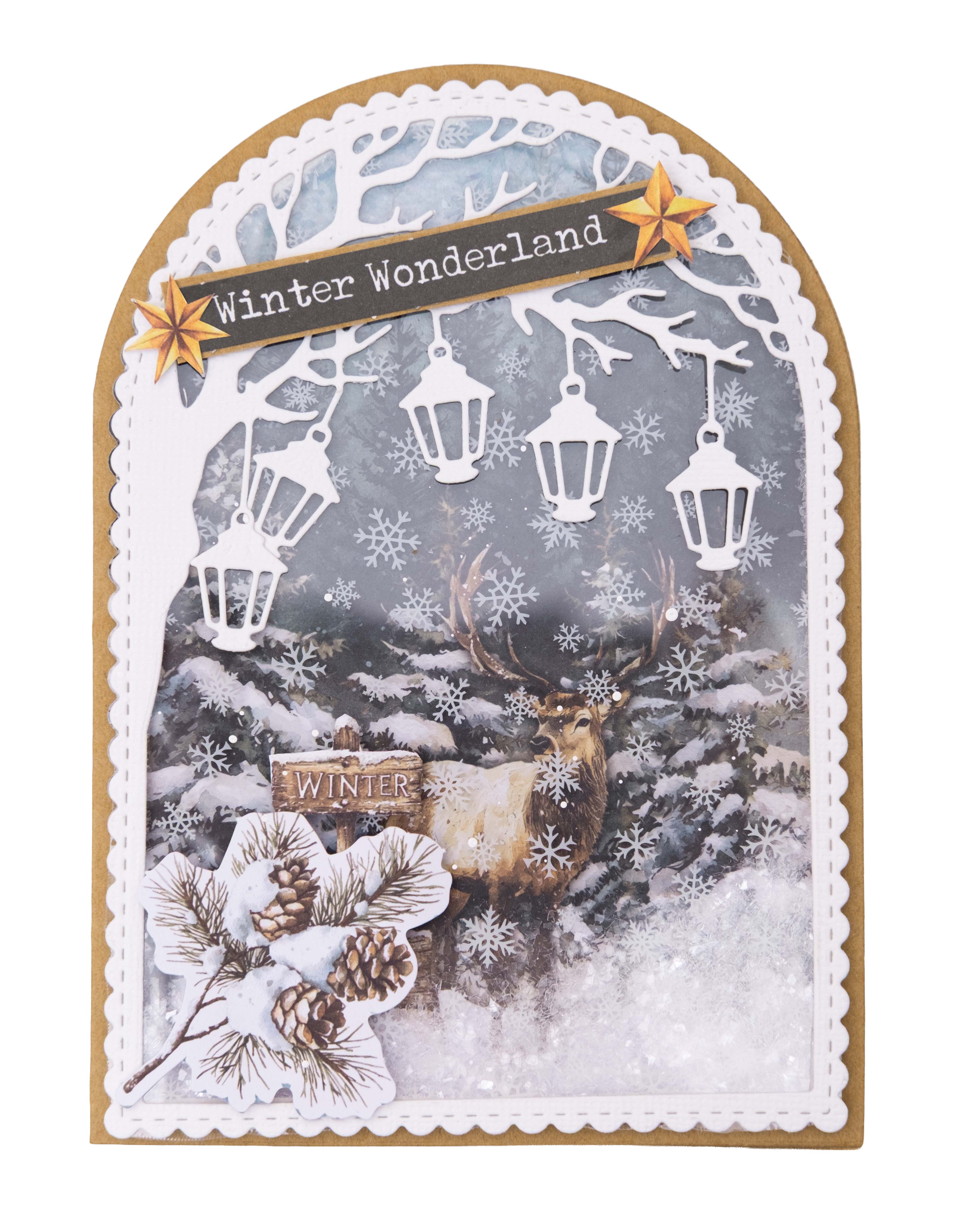 SL Acetate Sheets Snow & Landscape Christmas Forest 6 Sheets