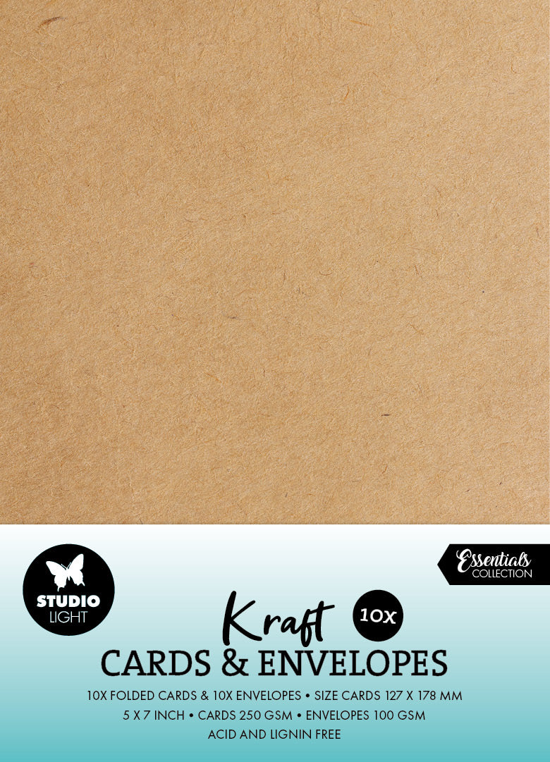 SL Cards & Envelopes Kraft 5x7 Inch Consumables 20 PC