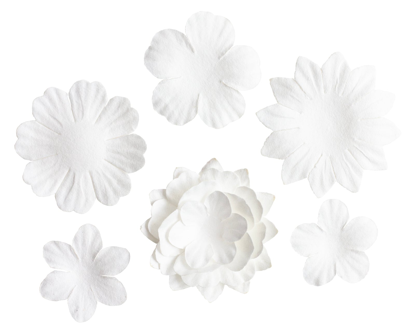 SL Paper Flowers 25x White Consumables 25 PC