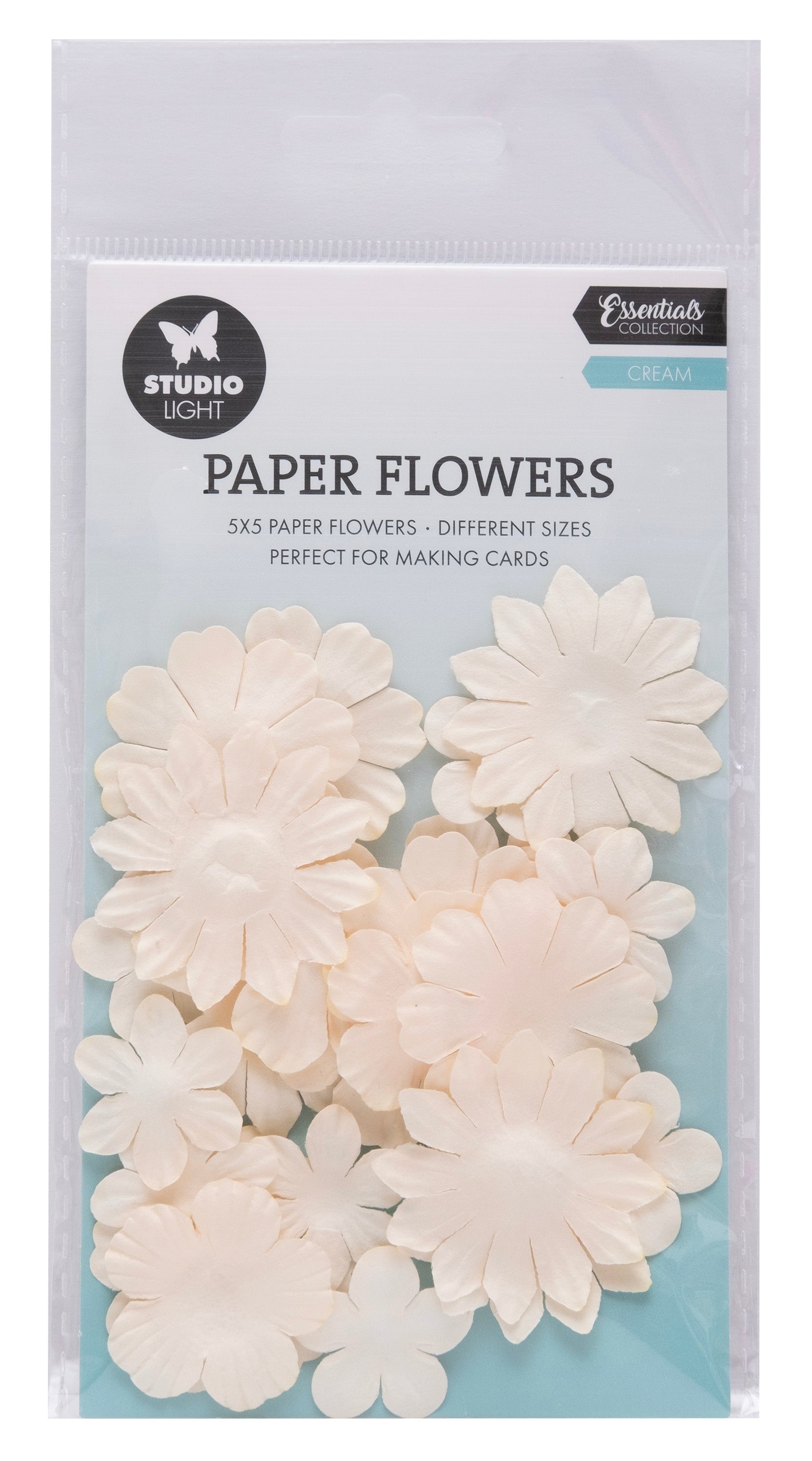 SL Paper Flowers 25x Cream Consumables 25 PC