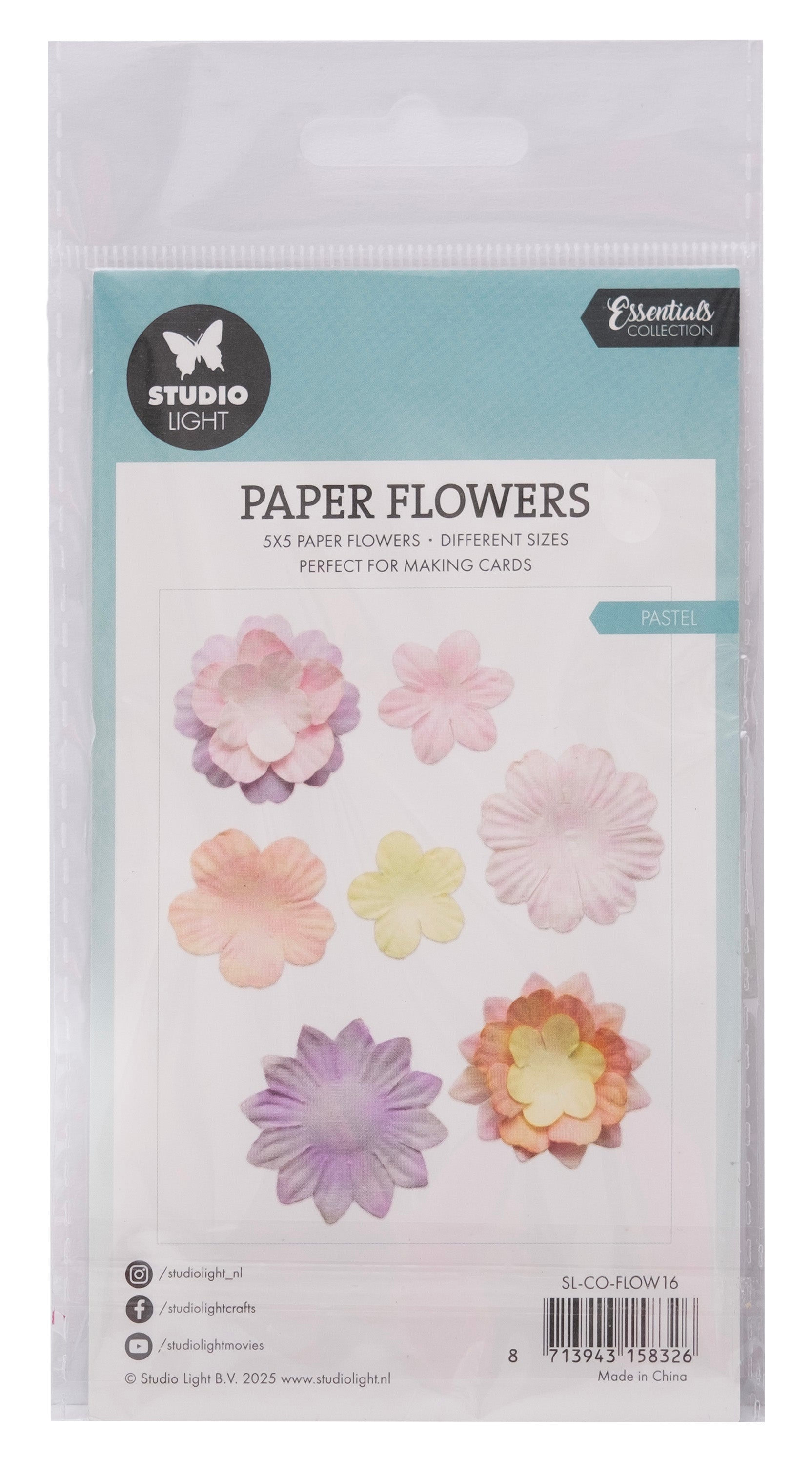 SL Paper Flowers 25x Pastel Consumables 25 PC