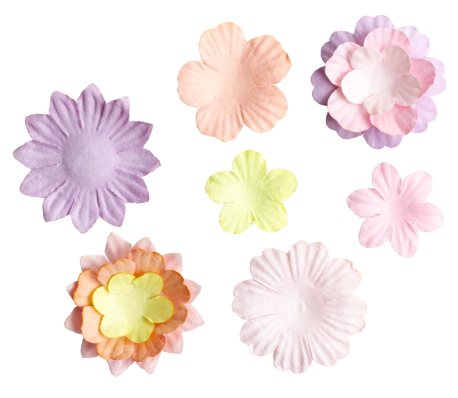 SL Paper Flowers 25x Pastel Consumables 25 PC