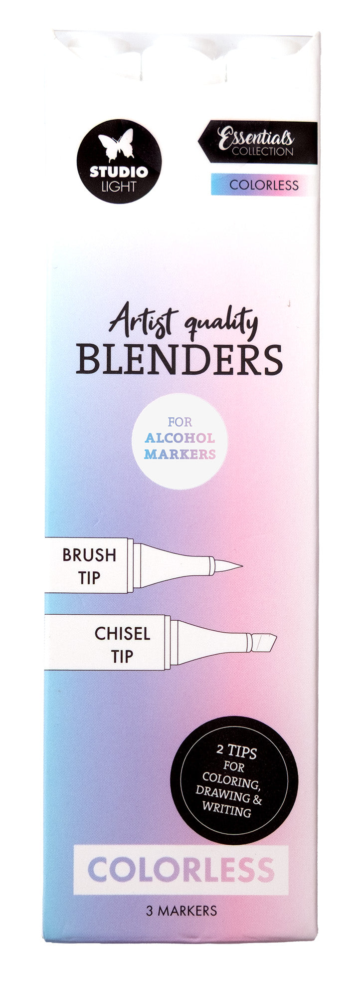 SL Alcohol Markers Colorless Blenders Essentials 45x151x13mm 3 Pieces