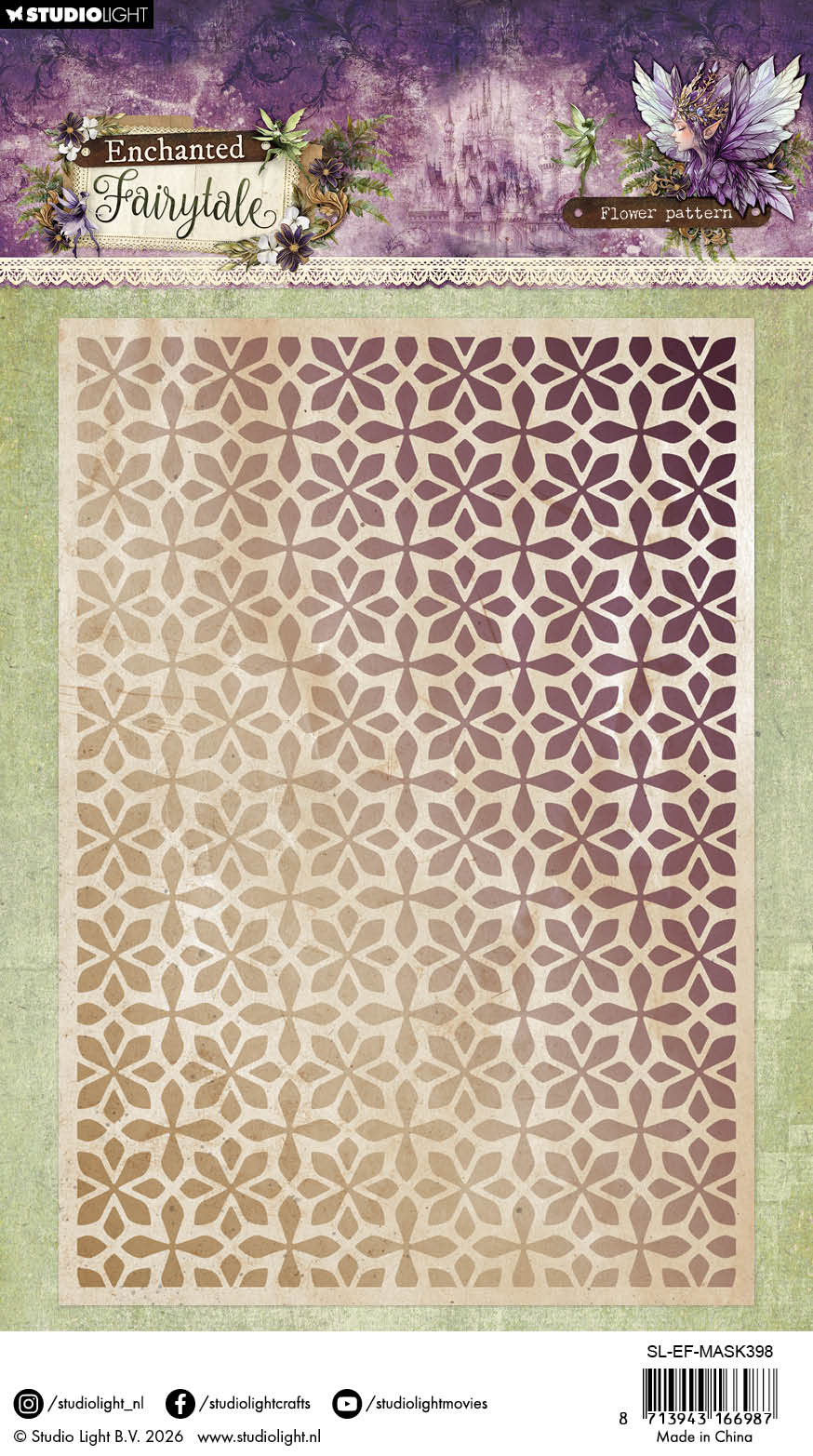 SL Mask Floral Pattern Enchanted Fairytale 1 Piece