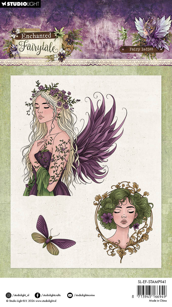 SL Clear Stamps Fairy Ladies Enchanted Fairytale 4 Pieces