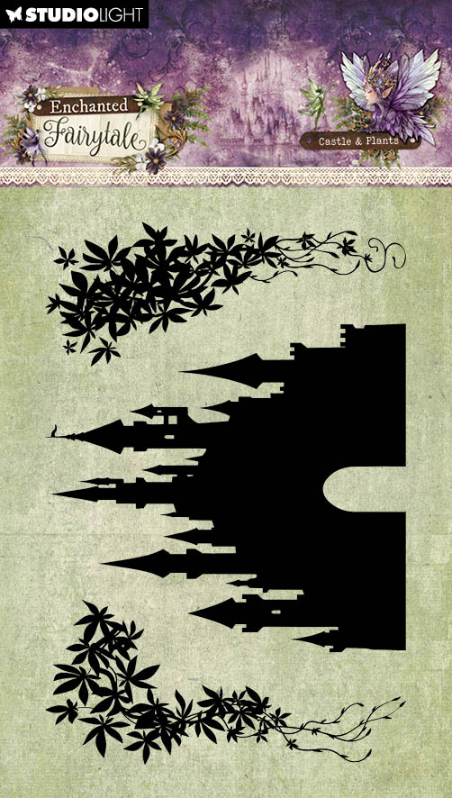 SL Clear Stamps Castle & Plants Enchanted Fairytale 3 Pieces