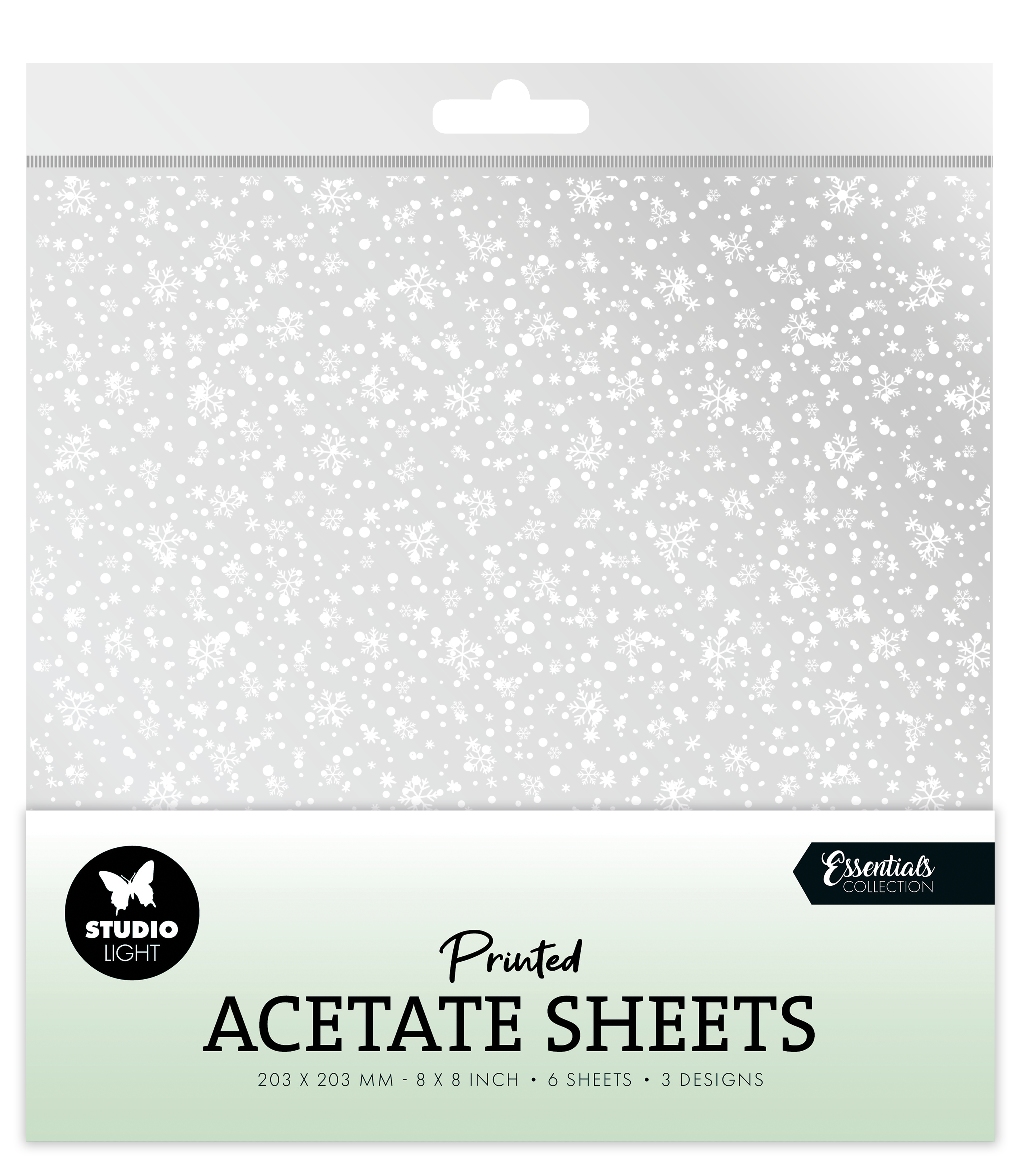 SL Acetate Sheet Snowflakes Essentials 6 SH