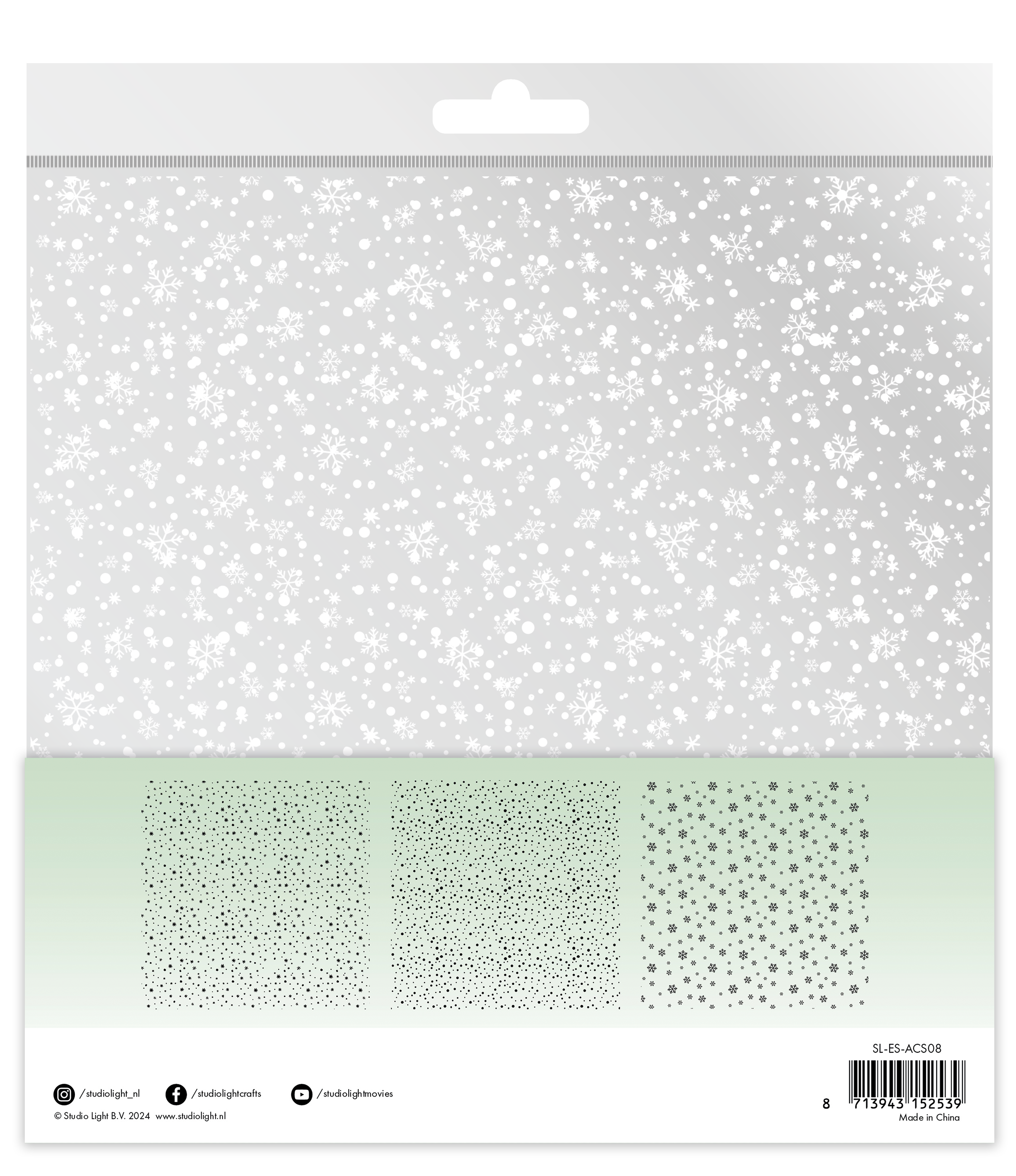 SL Acetate Sheet Snowflakes Essentials 6 SH