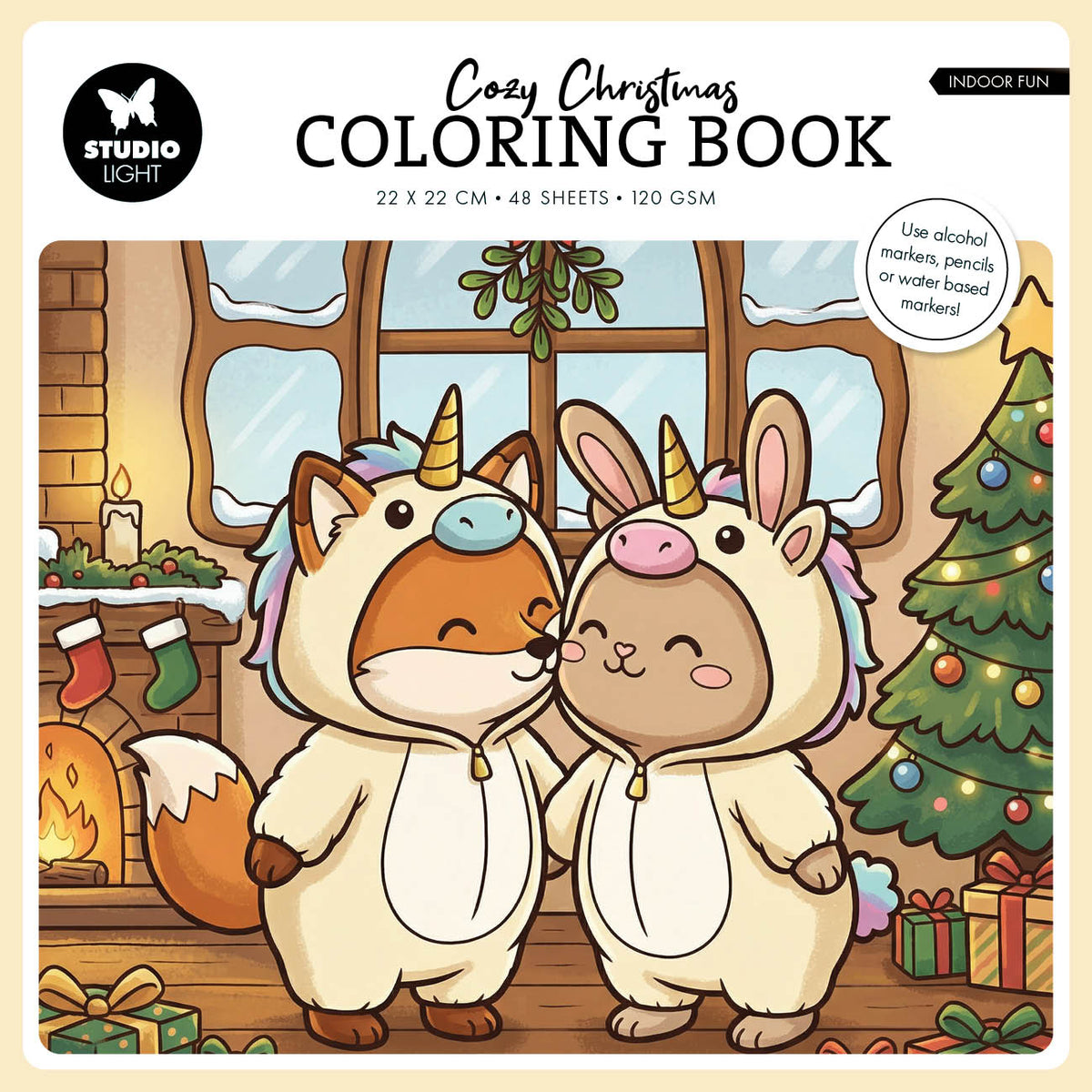 SL Coloring Book Cozy Christmas - Indoor Fun Essentials 48 Sheets
