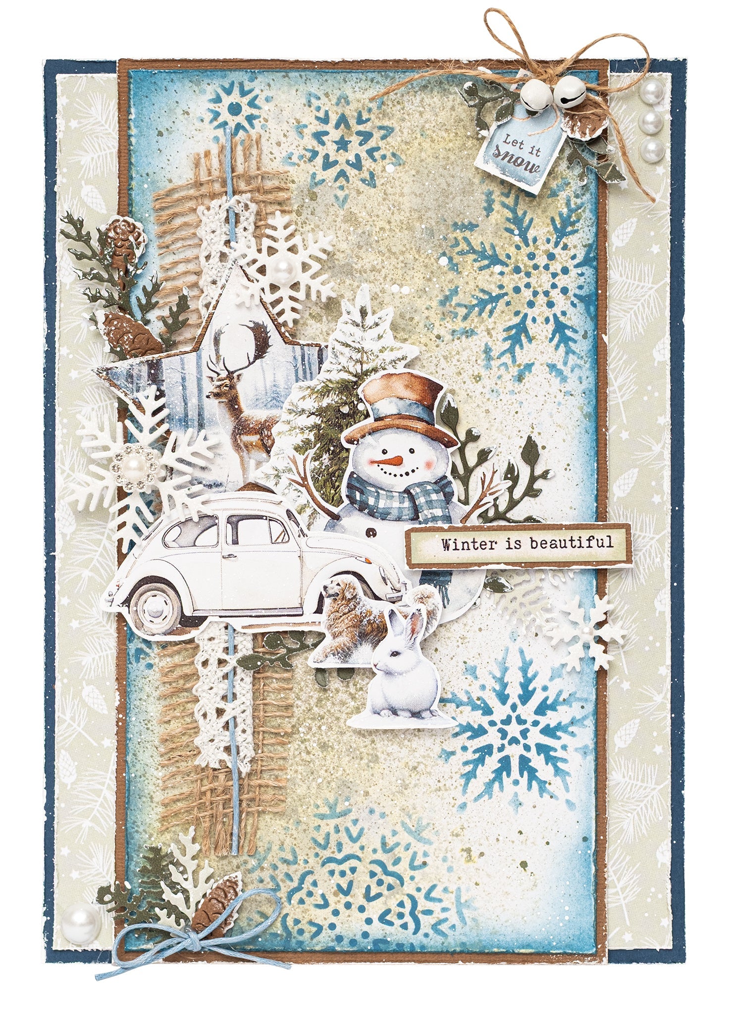 SL Die-Cut Paper Pad Winter Wonderland Essentials 20 Sheets