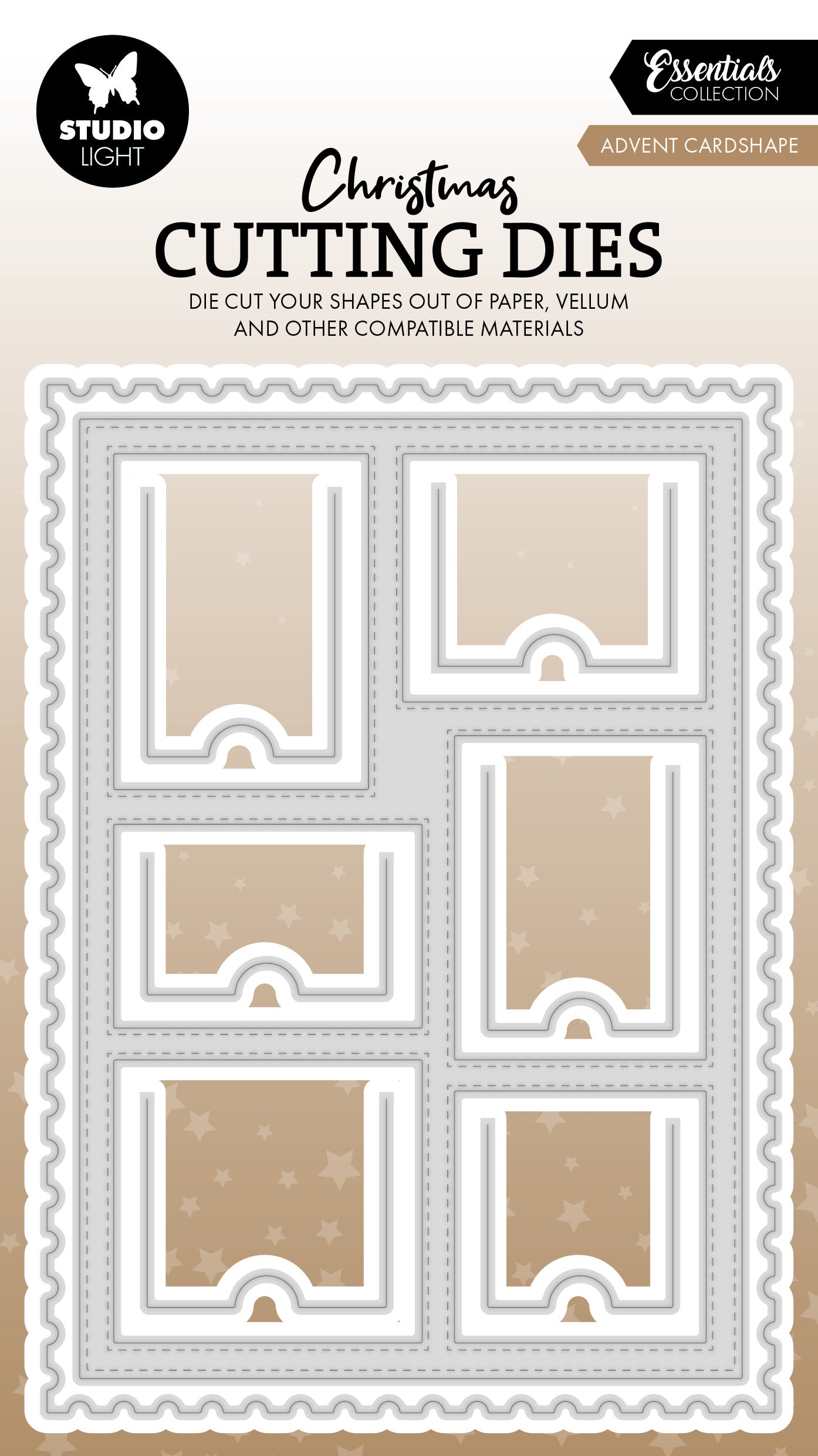 SL Cutting Die Advent Cardshape Essentials 8 Pieces