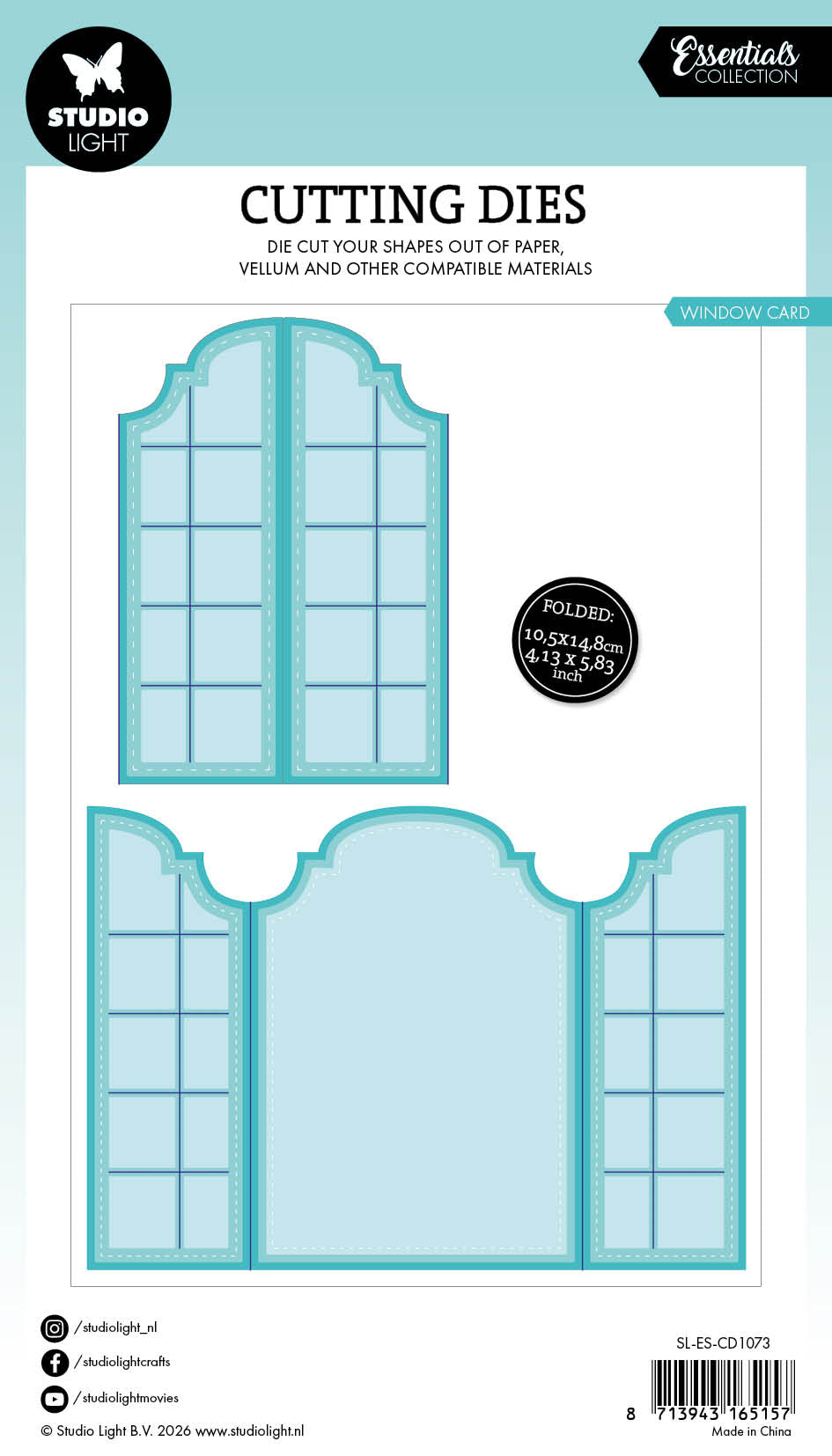SL Cutting Die Window Folding Cardshape Essentials 7 Pieces