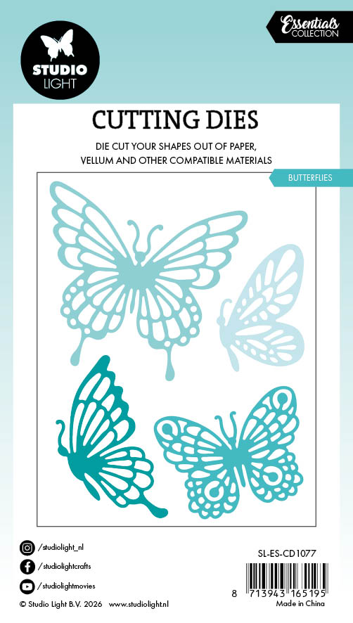 SL Cutting Die Butterflies Essentials 4 Pieces