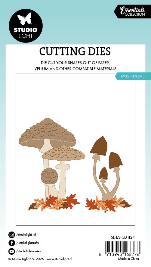 SL Cutting Dies Mushrooms Essentials 13 Pieces