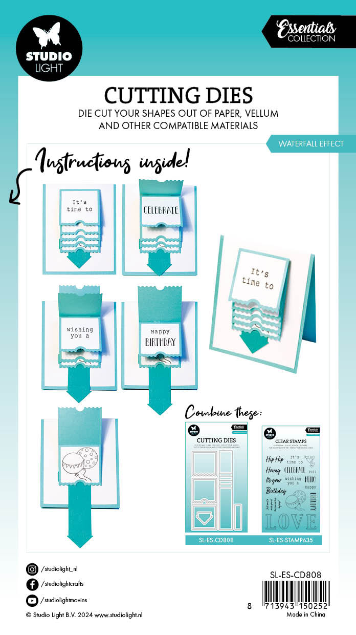 SL Cutting Dies Waterfall Effect Essentials 9 PC