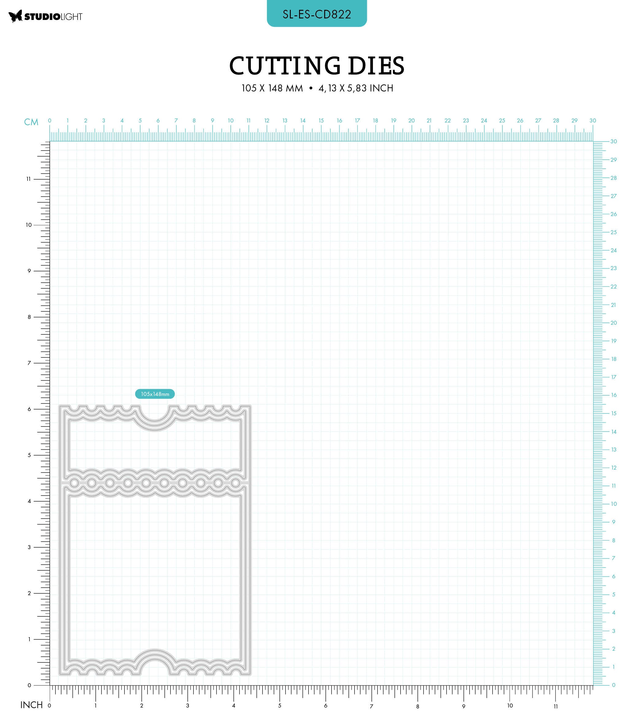 SL Cutting Dies Ticket Card Shape Essentials 5 PC