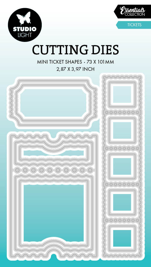 SL Cutting Dies Small Tickets Essentials 13 PC