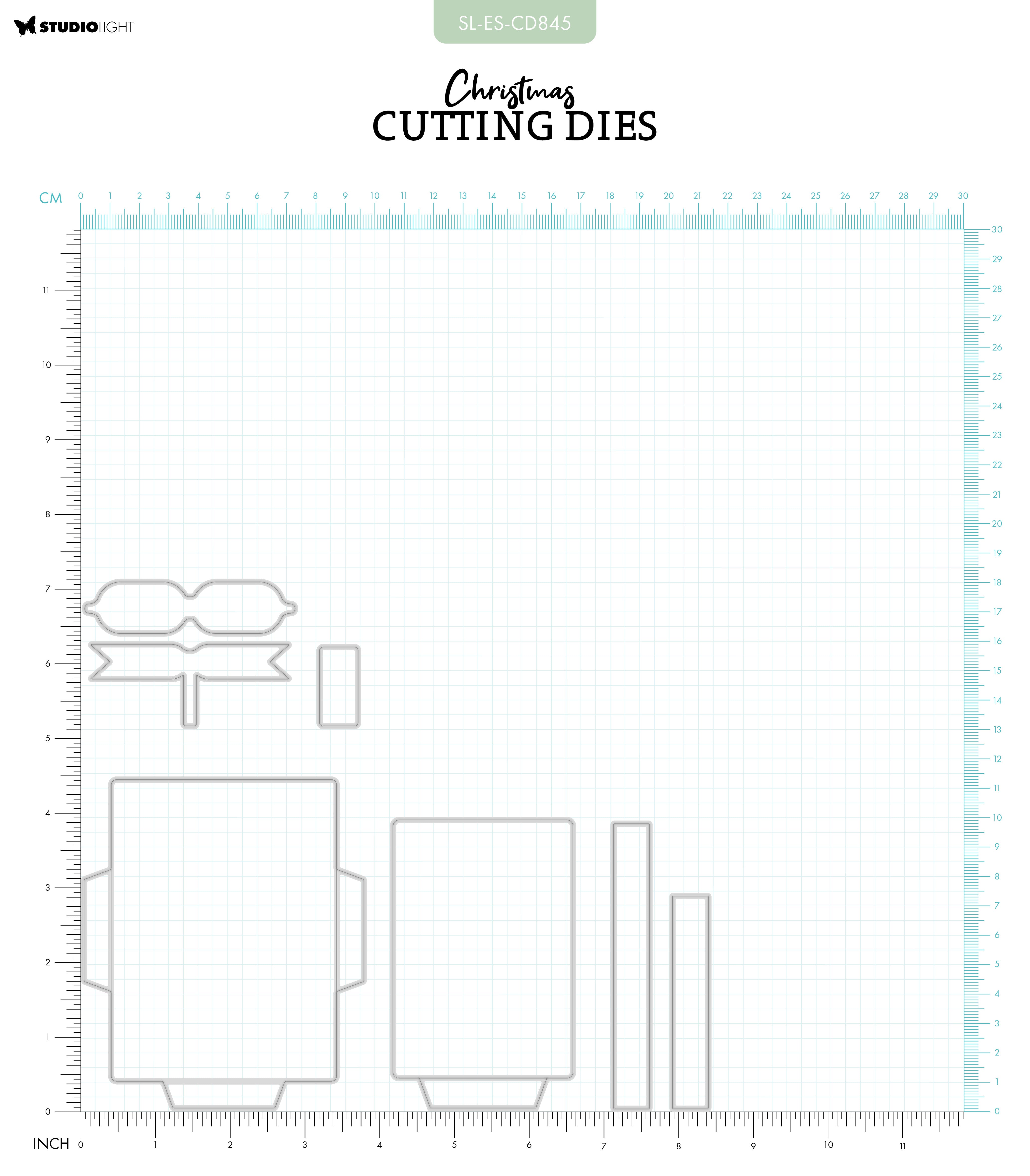 SL Cutting Dies Pass Holder Gift Essentials 7 PC
