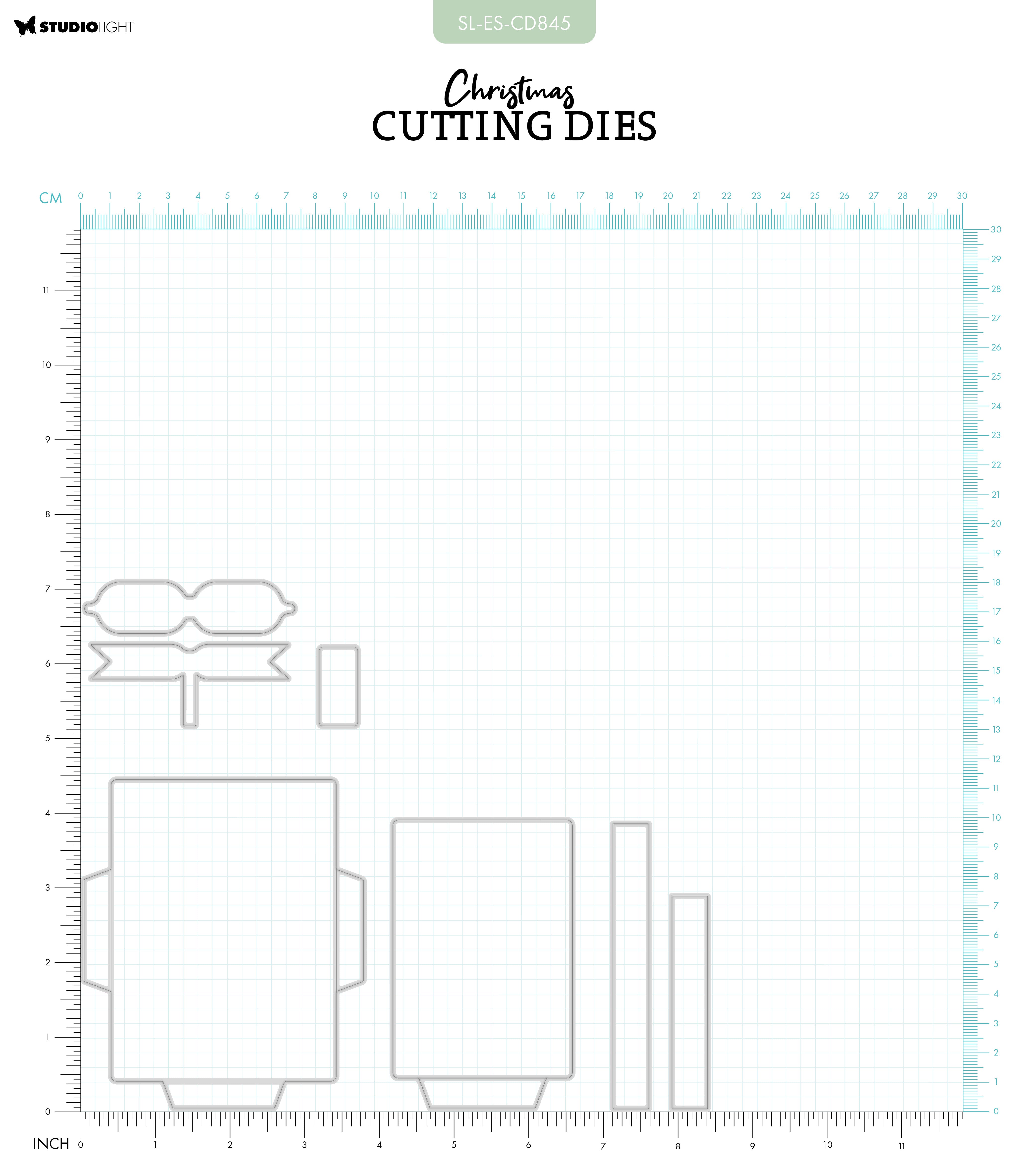 SL Cutting Dies Pass Holder Gift Essentials 7 PC